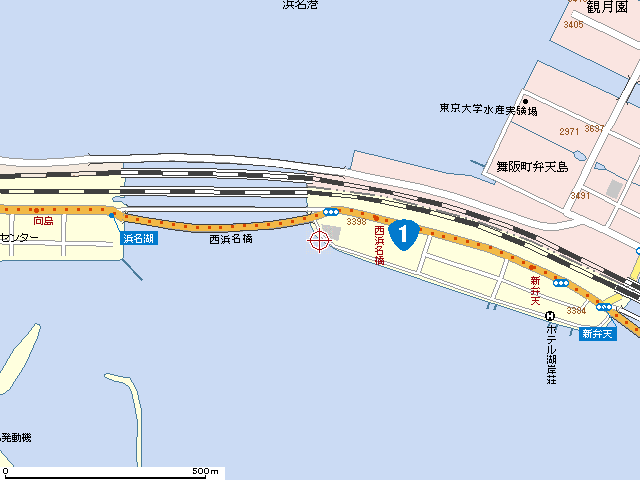 ３番鉄橋東側詳細地図
