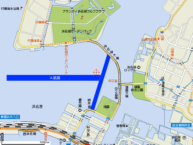 Ａ航路東側詳細地図