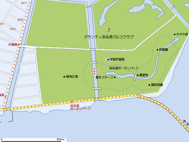 ガーデンパーク水路詳細地図