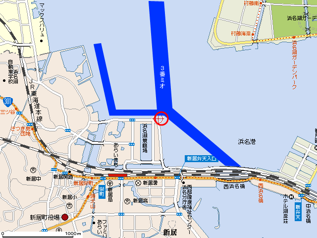 競艇場東側詳細地図