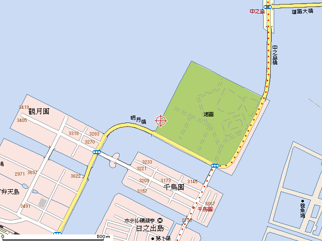 渚園西側詳細地図