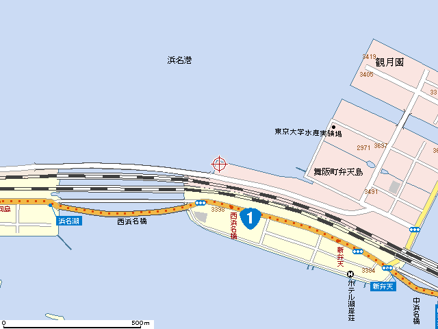 ３番鉄橋東側詳細地図